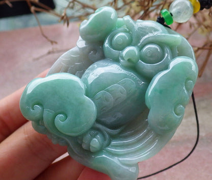 Atestita Verda Birmo 100% Natura A Jadejadeito Penda Strigo Ruyi-Koliero 猫头鹰 632560 TN