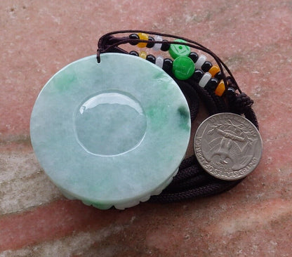 Certified Green Yellow 100% Burma Natural A Jade jadeite Pendant Phoenix Bird Lotus Flower Necklace 鸟语花香 517623 TN