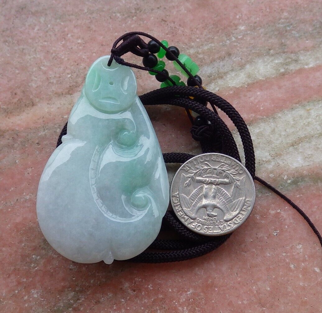 Certified Green 100% Burma Natural A Jade jadeite Pendant Frog Toad Lotus Flower Ruyi Coin Necklace 招财蟾 518851 TN