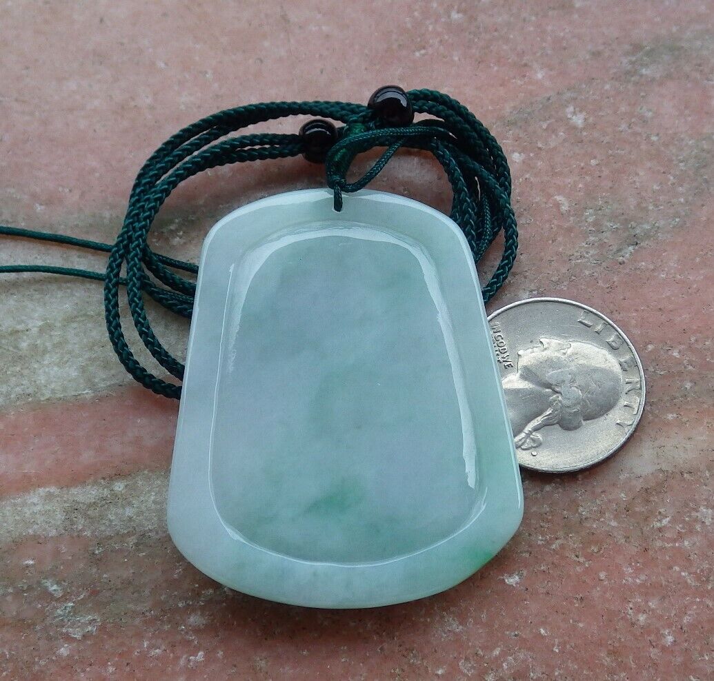 Certified Green 100% Burma Natural A Jade jadeite pendant Guanyin Kwan Yin Elephant Necklace 观音 521372 TN