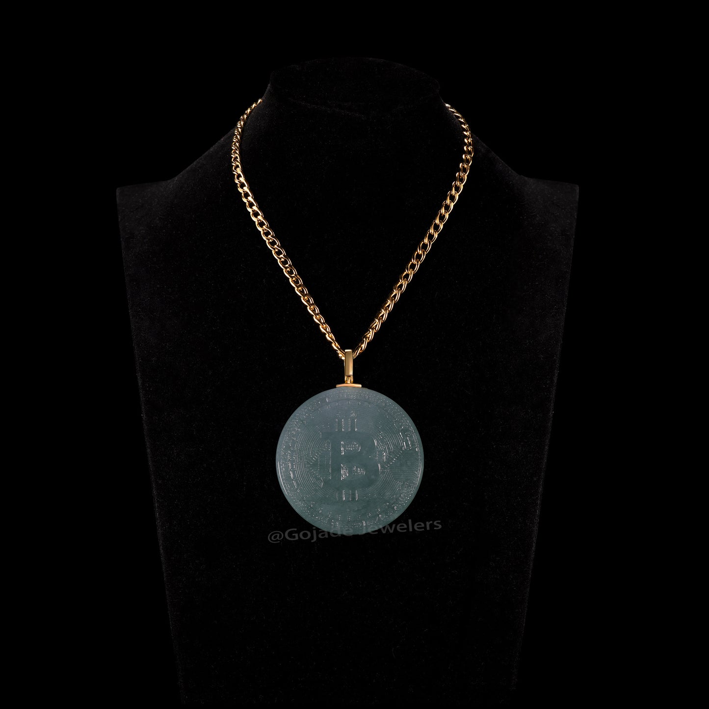 The Bitcoin Jadeite 100% Natural Burma Jade Jadeite With Certificated (S925 Silver Buckle)