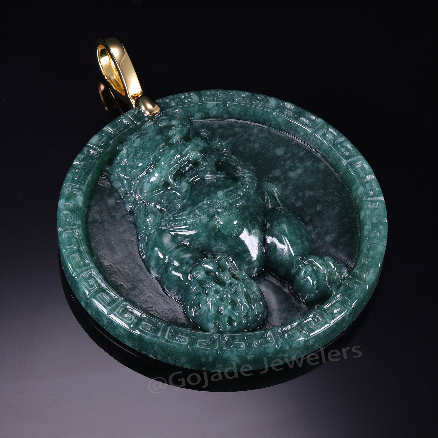 The Fodog Jadeite 100% Natural Jade Jadeite With Certificated (S925 Silver Buckle)