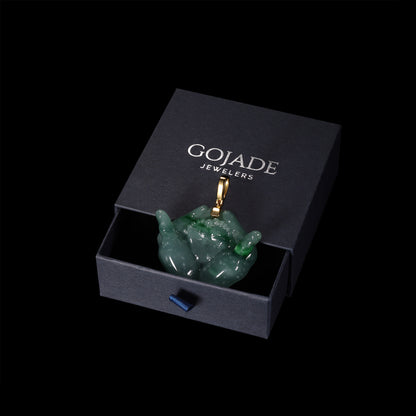 The Love for babies Jadeite 100% Natural Burma Jade Jadeite With Certificated (S925 Silver Buckle)