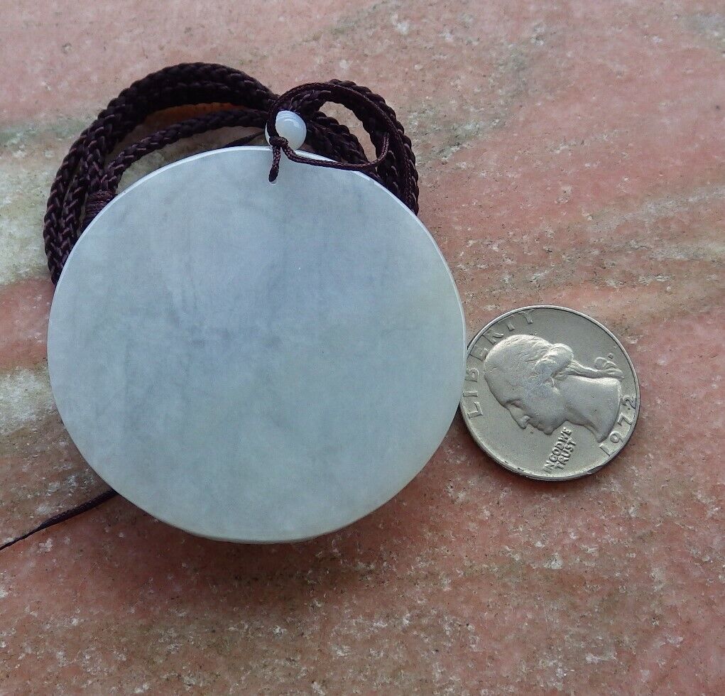Certified Pale Lavender Green Burma 100% Natural A Jade jadeite pendant 1000 Hand Guanyin Kwan Yin Necklace 观音 526148  TN