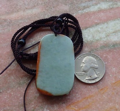 Certified Red Green 100% Natural A Jade jadeite Pendant Deer Flower Necklace 梅花鹿 529589  TN