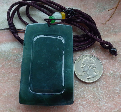 Certified Icy Green Burma 100% Natural A Jade jadeite Pendant Shakyamuni Buddha God 9 Dragon Necklace 释迦牟尼 630742 TN