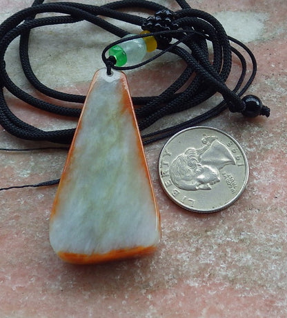 Certified Red Burma 100% Natural A Jade jadeite Pendant Phoenix Bird Flower Necklace 鸟语花香 631209 TN