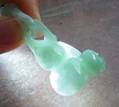 Atestita Verda Pala Lavenda Birmo 100% Natura A Jado-jadeito Pendanta Birdo Fenikso-Kurbo W Ringo 631290 TN