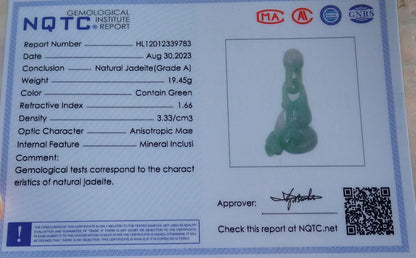 Atestita Verda Pala Lavenda Birmo 100% Natura A Jado-jadeito Pendanta Birdo Fenikso-Kurbo W Ringo 631290 TN