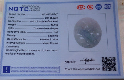 Atestita Verda Pala Lavenda Birmo 100% Natura A Jadejadeita Pendanta Fenikso-Flora Koliero 凤凰 637477 TN