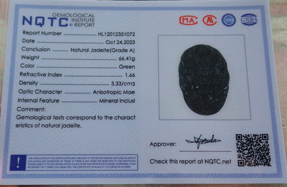 Atestita Glacia Blua Akvo Verda Birmo 100% Natura A Jado-jadeita Pendanta Drako-Perlo-Koliero 生意兴隆 637809 TN