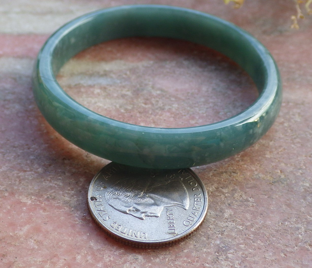 Certified Icy Green Burma 100% Natural A JADE Jadeite Bangle Bracelet 50 mm 手镯 641913 Small Size  TN