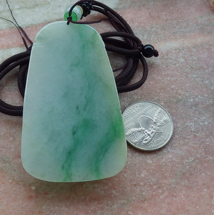 Certified Yellow Green Burma 100% Natural A Jade jadeite Pendant Dragon Phoenix Coin Ruyi Necklace 龙凤 643126  TN