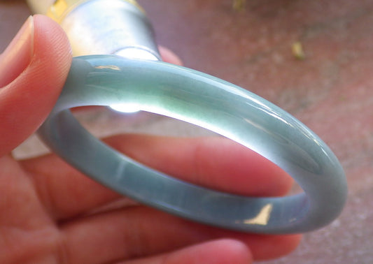 Certified Green Burma 100% Natural A JADE Jadeite Bangle Bracelet 53 mm 手镯 644270  TN