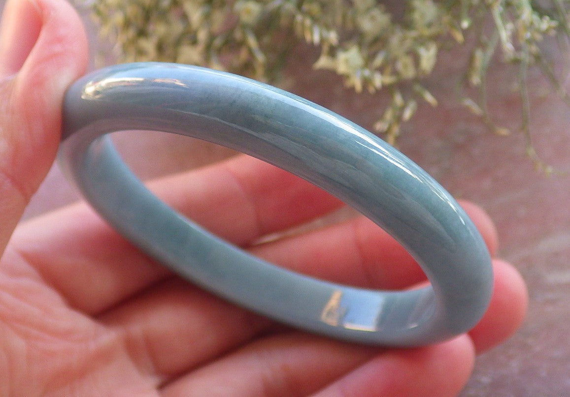 Certified Green Burma 100% Natural A JADE Jadeite Bangle Bracelet 53 mm 手镯 644270  TN