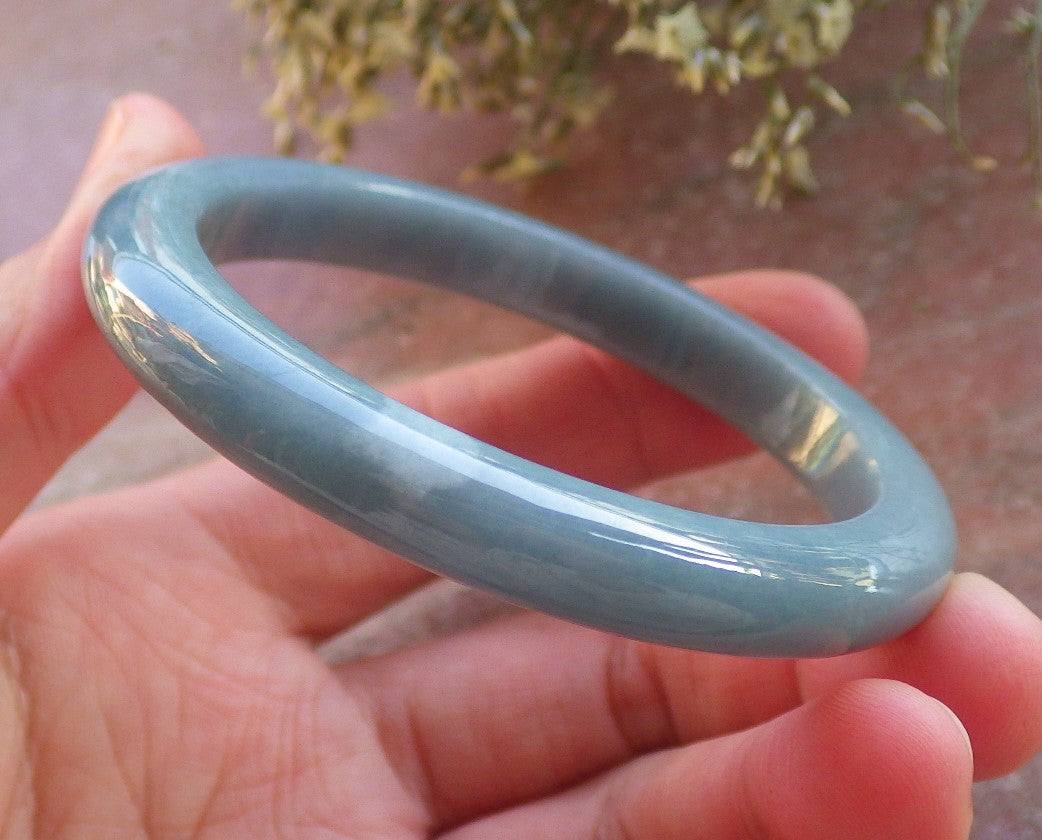 Certified Green Burma 100% Natural A JADE Jadeite Bangle Bracelet 53 mm 手镯 644270  TN