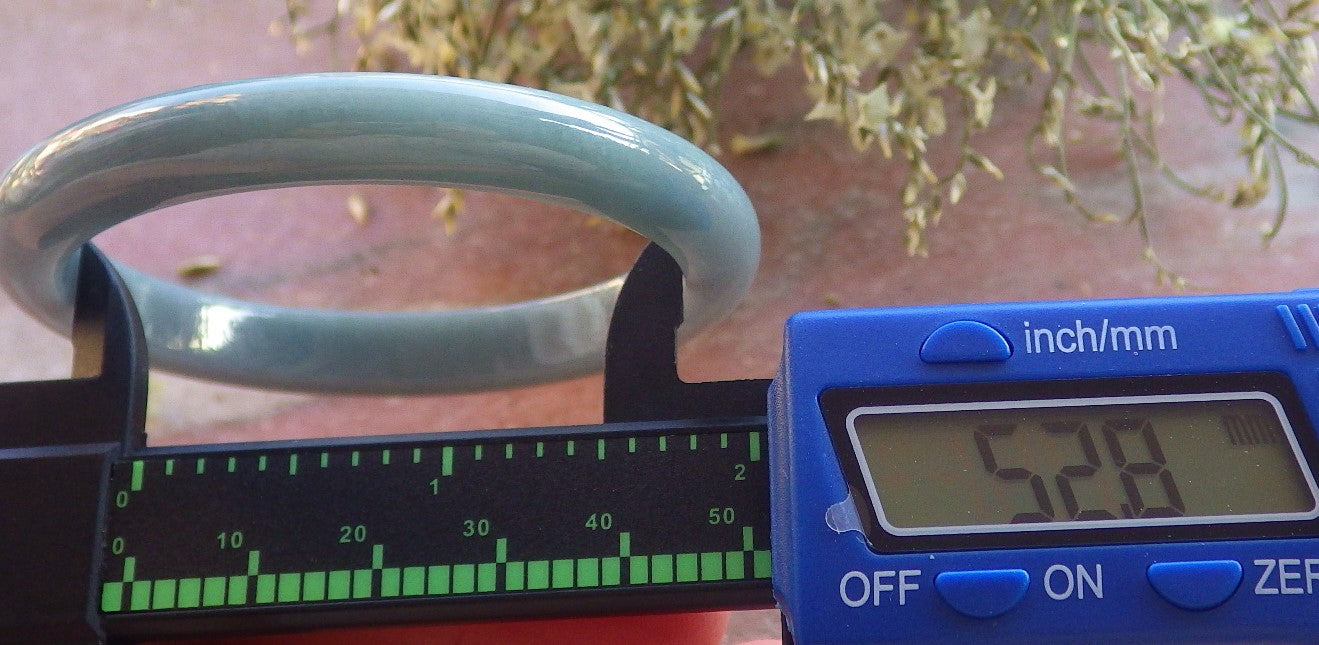 Certified Green Burma 100% Natural A JADE Jadeite Bangle Bracelet 53 mm 手镯 644270  TN
