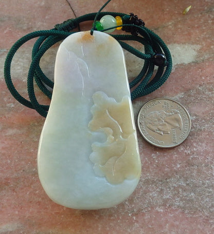 Certified Red Green Burma 100% Natural A Jade jadeite pendant Sun Wu Kong God Dragon Necklace 孙悟空 644464  TN