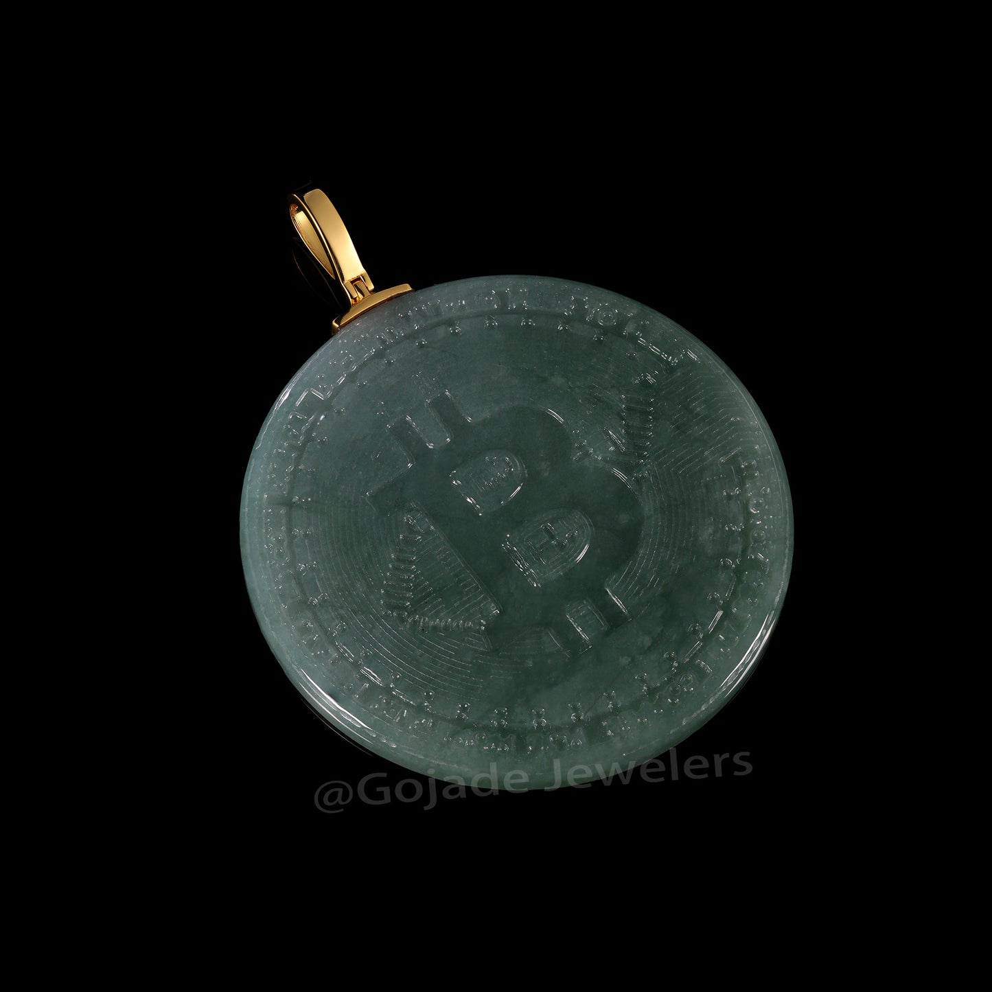 The Bitcoin Jadeite 100% Natural Burma Jade Jadeite With Certificated (S925 Silver Buckle)