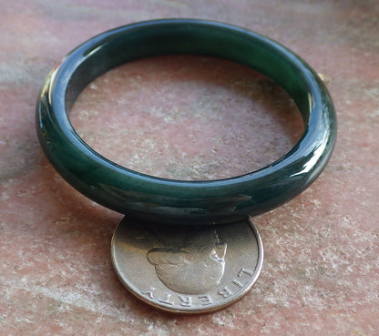 Certified Green Burma 100% Natural A JADE Jadeite Baby Bangle Bracelet 44 mm 647043 TN