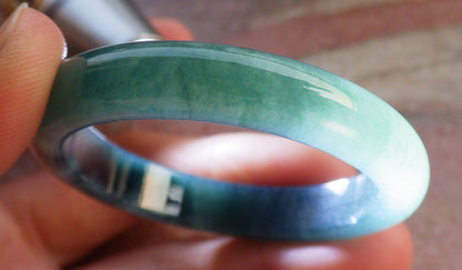 Certified Icy Green Burma 100% Natural A JADE Jadeite Baby Bangle Bracelet 41 mm 647318 TN