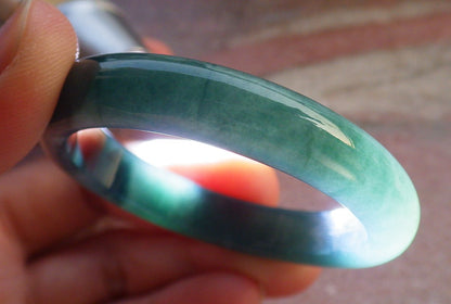 Certified Icy Green Burma 100% Natural A JADE Jadeite Baby Bangle Bracelet 41 mm 647318 TN