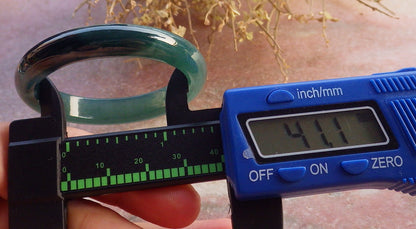 Certified Icy Green Burma 100% Natural A JADE Jadeite Baby Bangle Bracelet 41 mm 647318 TN