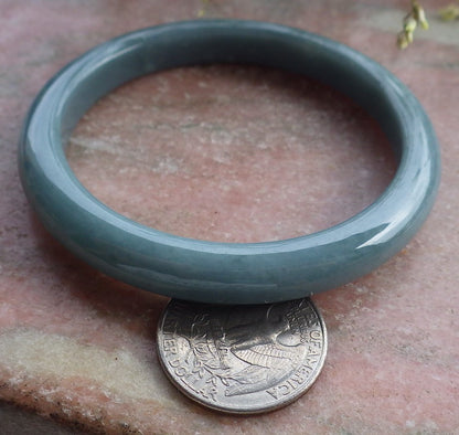 Certified Green Burma 100% Natural A JADE Jadeite Bangle Bracelet 58 mm 手镯 649042 TN