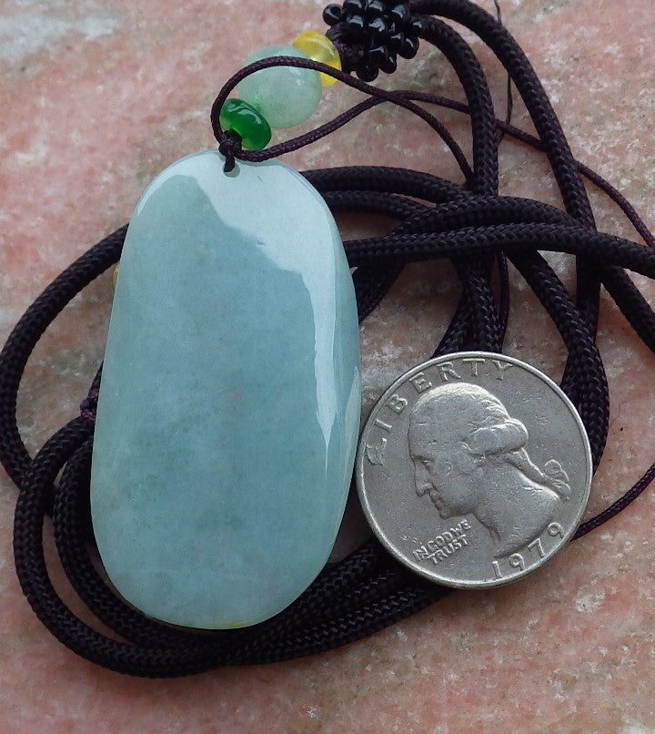 Certified Yellow Green Burma 100% Natural A Jade jadeite Pendant Deer Flower Necklace 梅花鹿 650181 TN