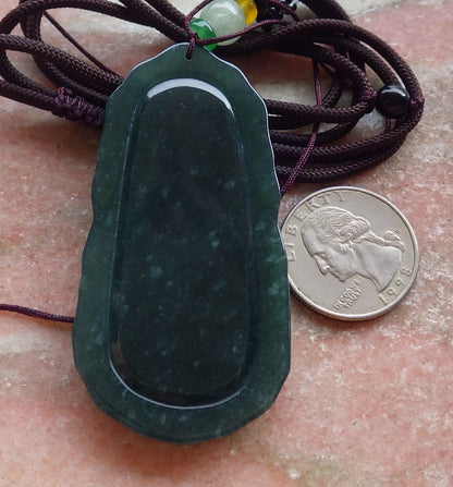 Certified Icy Green Burma 100% Natural A Jade jadeite Pendant 1000 Hand Guanyin Kwan Yin Necklace 观音 650998 TN