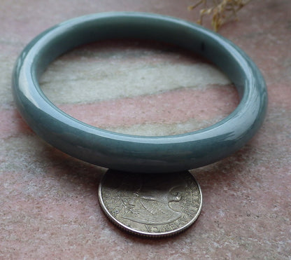 Certified Green Burma 100% Natural A JADE Jadeite Bangle Bracelet 58 mm 手镯 651434 TN