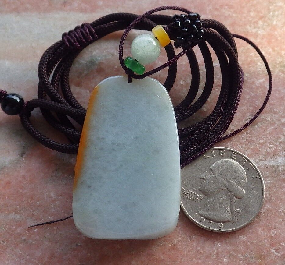 Certified Red Green Burma 100% Natural A Jade jadeite Pendant Deer Flower Necklace 梅花鹿 646488 TN