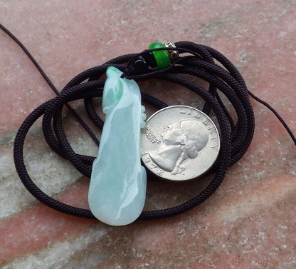 Certified Green 100% Natural A Jade jadeite pendant Flower Necklace 花开富贵 523529  TN