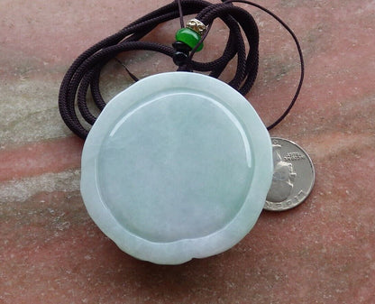 Certified Green 100% Natural A Jade jadeite Pendant Dragon Lotus Flower Ruyi Bead Necklace 生意兴隆 525051  TN