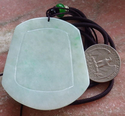 Certified Green Burma 100% Natural A Jade jadeite pendant Cow Ox Bead Necklace 风水牛 524673  TN