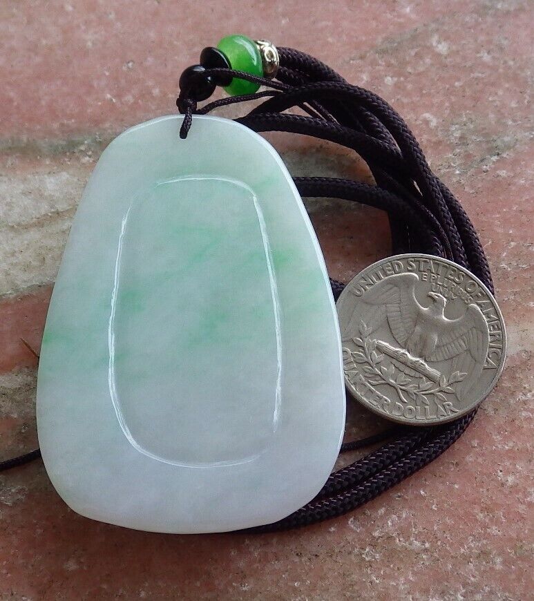 Certified Green 100% Natural A Jade jadeite Pendant Mandarin Duck Phoenix Lotus Leaf Necklace 鸳鸯 524651  TN