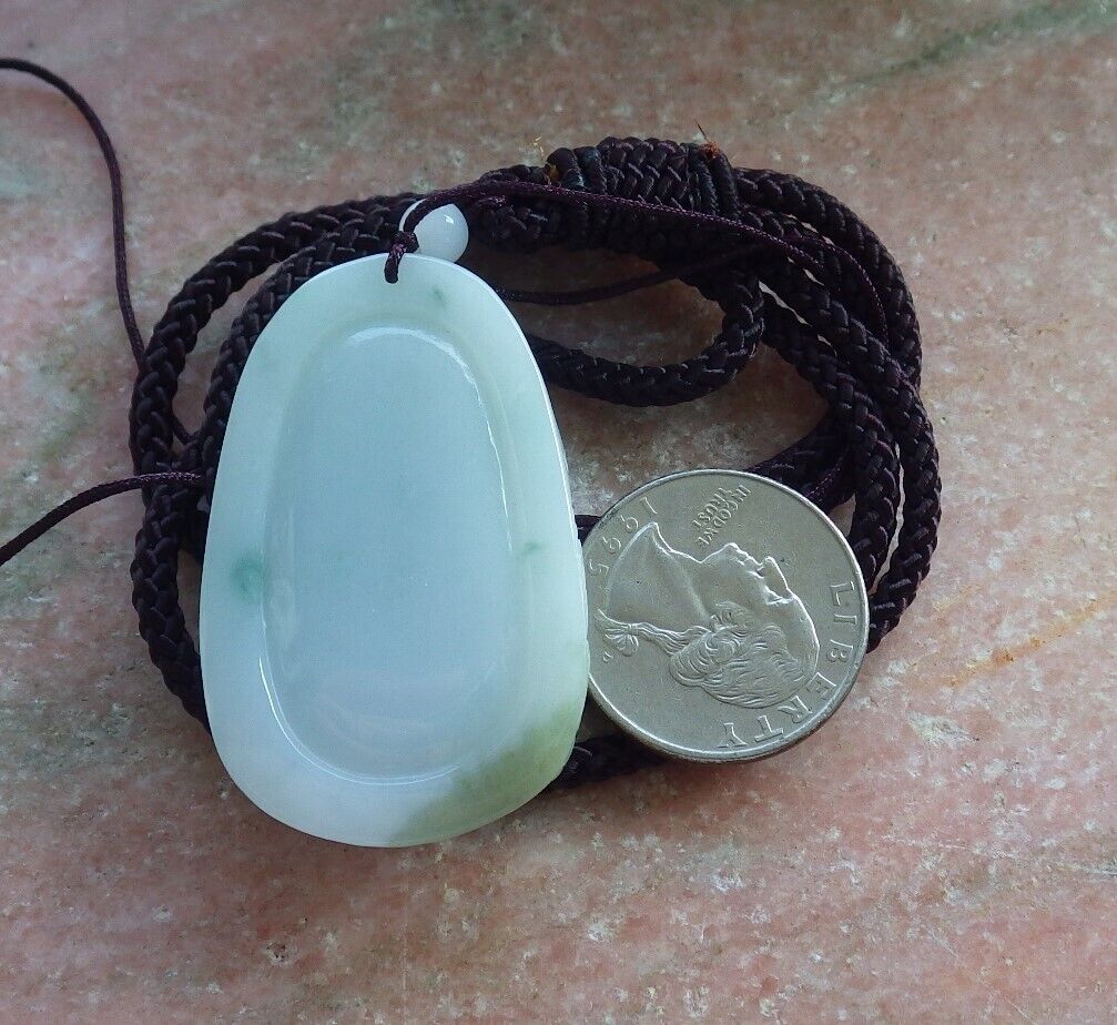 Certified Green Burma 100% Natural A Jade jadeite Pendant Sakyamuni Buddha God 5 Dragon Necklace 574365 TN
