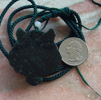 Certified Icy Blue Water Burma 100% Natural A Jade jadeite Pendant Tiger Head Necklace 虎虎生威 635059  TN
