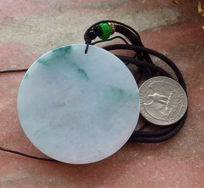 Certified Green Pale Lavender 100% Natural A Jade jadeite Pendant Dragon Bead Necklace 生意兴隆 524976  TN