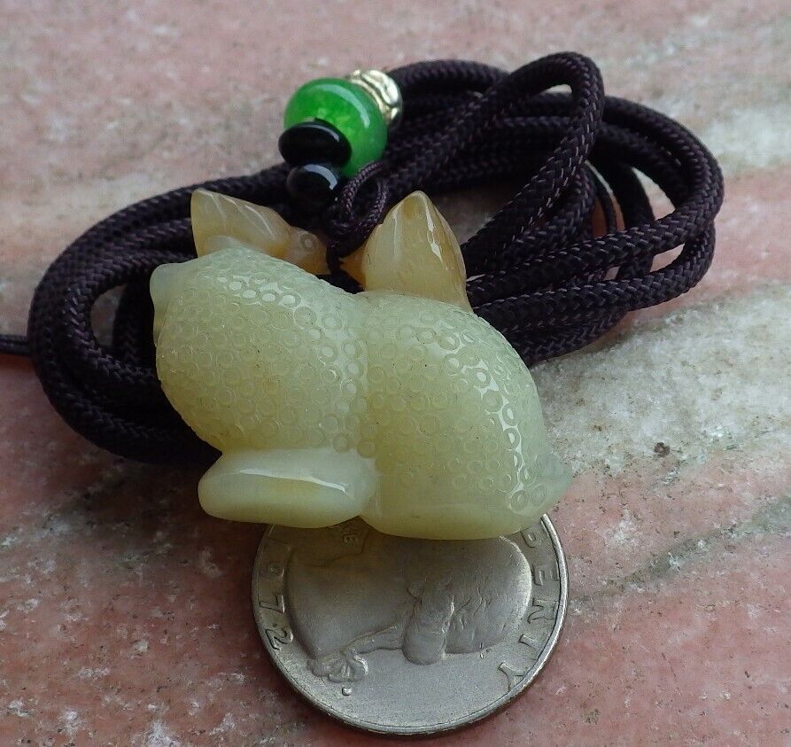 Certified Chinese 100% Natural Hetian Nephrite Jade pendant Mandarin Duck Peach Necklace 鸳鸯 524254  TN