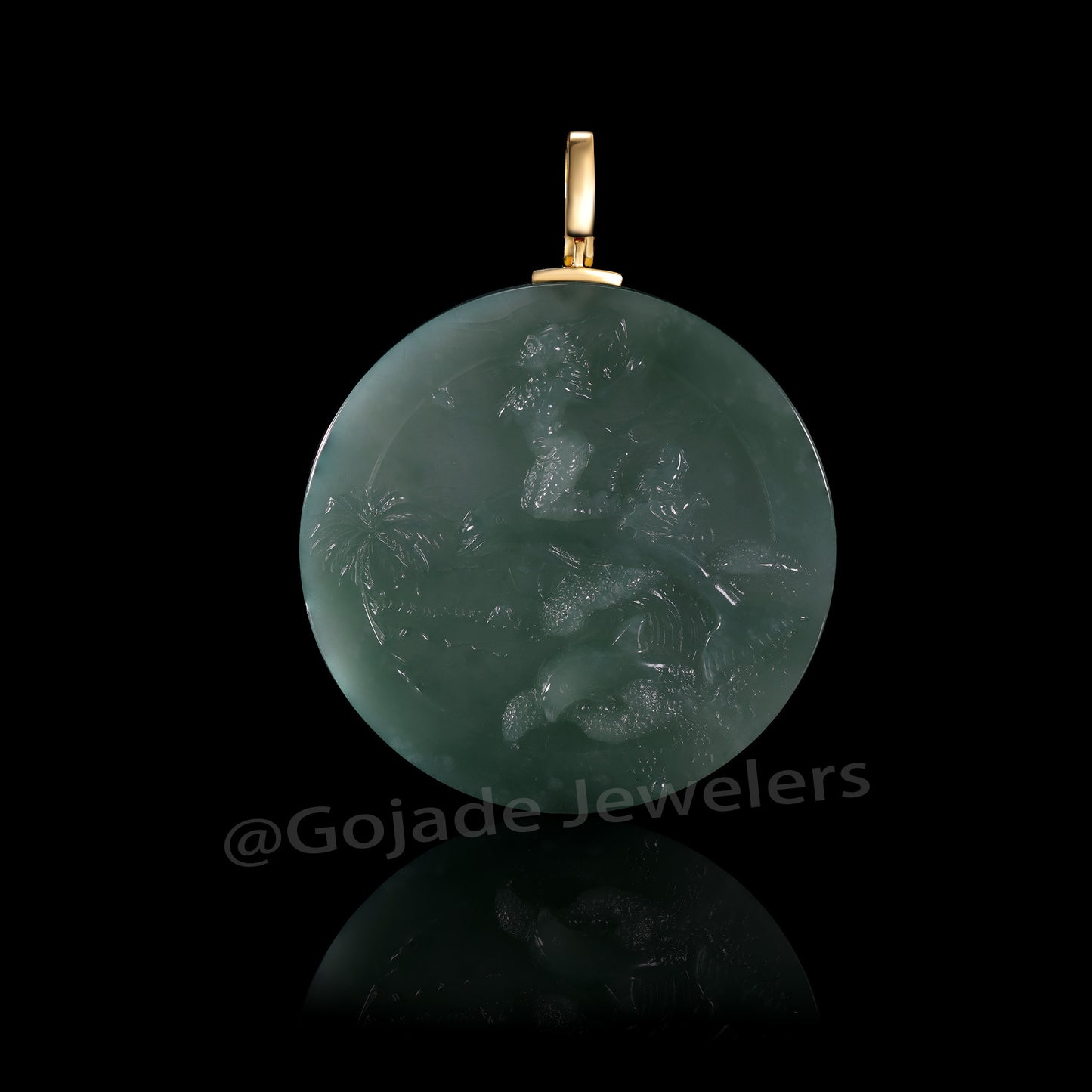 The Mermaid Jadeite 100% Natural Burma Jade Jadeite With Certificated (S925 Silver Buckle)