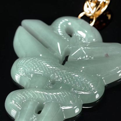 The Black Mamba Kobe Logo Jade Jadeite (S925 Silver Buckle)