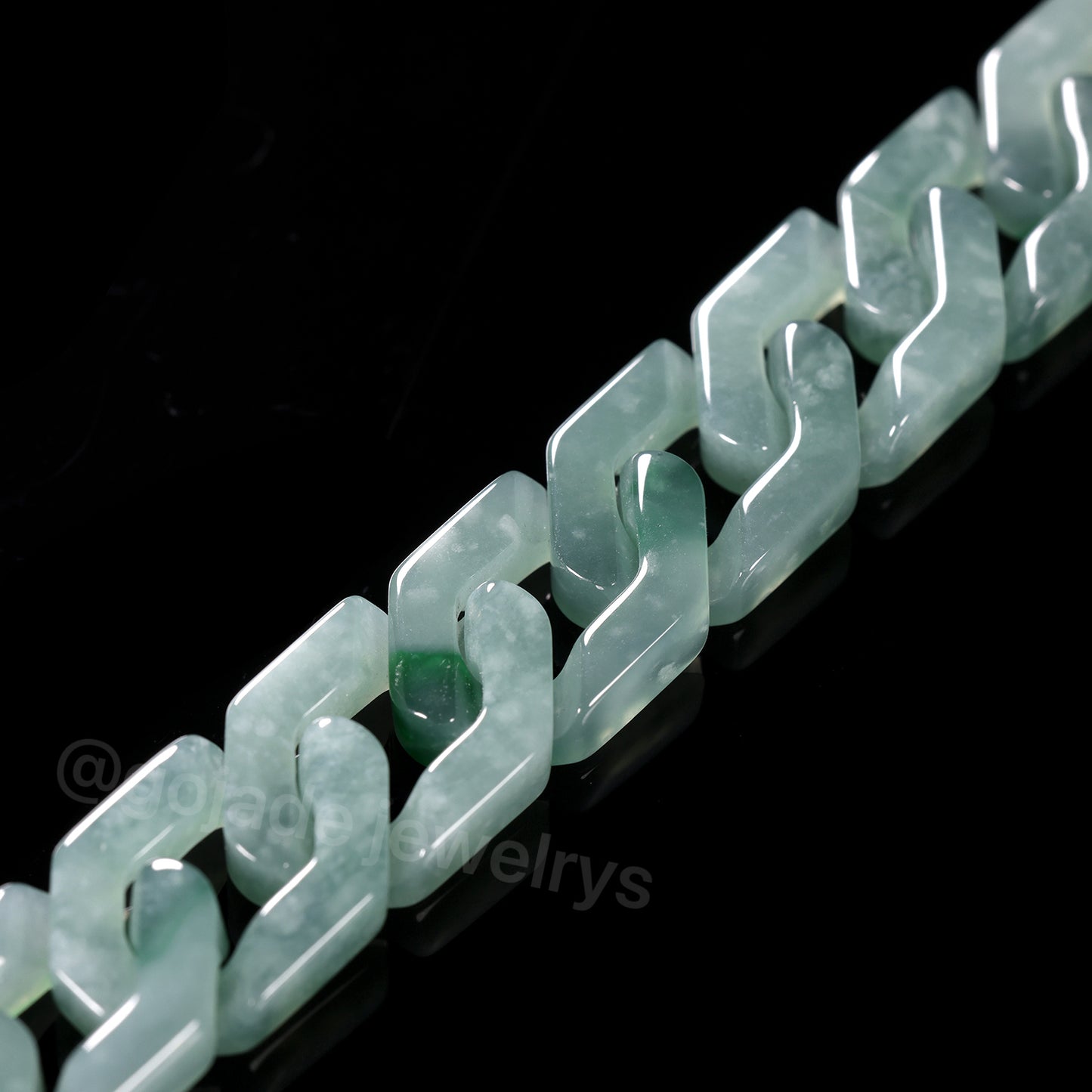 The Hip Hop Jade Bracelet (S925 Silver With Mozambique Diamonds)