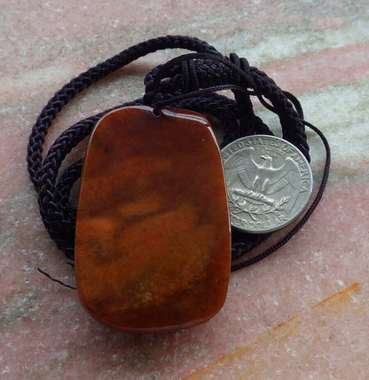Certified Red Green 100% Natural A Jade jadeite Pendant Deer Flower Necklace 梅花鹿 529538   TN