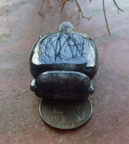 Certified Black 100% Natural A Jade jadeite pendant Display Dragon Bead Snuff Bottle 525869  TN