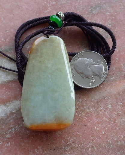 Certified Red Green Burma 100% Natural A Jade jadeite Pendant Phoenix Necklace 凤凰 525513  TN