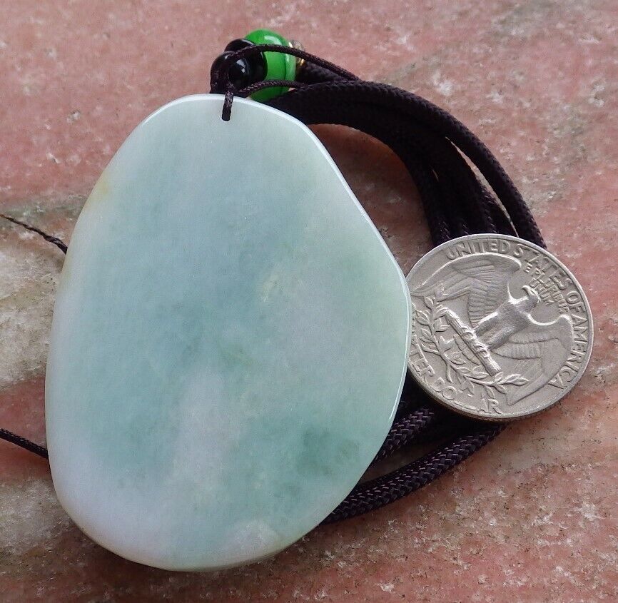 Certified Green 100% Natural A Jade jadeite Pendant Dragon Bead Necklace 生意兴隆 524694  TN