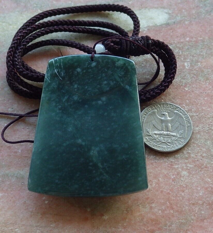 Certified Icy Green Burma 100% Natural A Jade jadeite Pendant Dragon Bead 生意兴隆 574895 TN