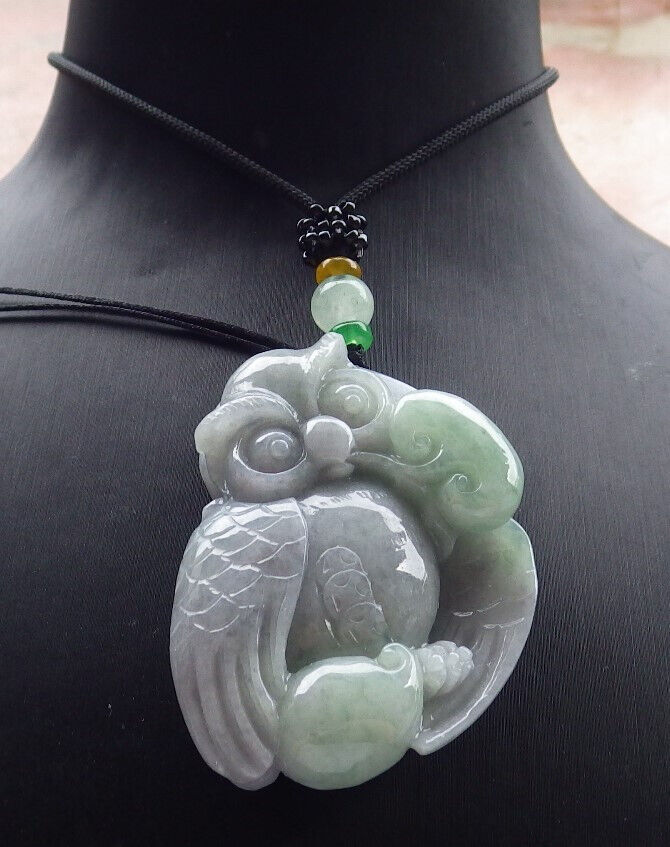 Atestita Verda Pala Lavenda Birmo 100% Natura A Jadejadeito Pengante Strigo Mona Monero Ruyi-Koliero 猫头鹰 632568 TN