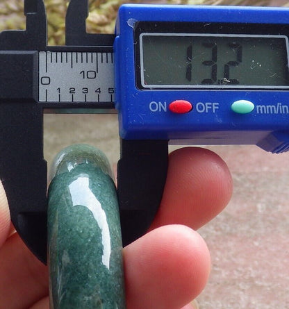 Certified Green Burma 100% Natural A JADE Jadeite Bangle Bracelet 58 mm 手镯 574632 TN